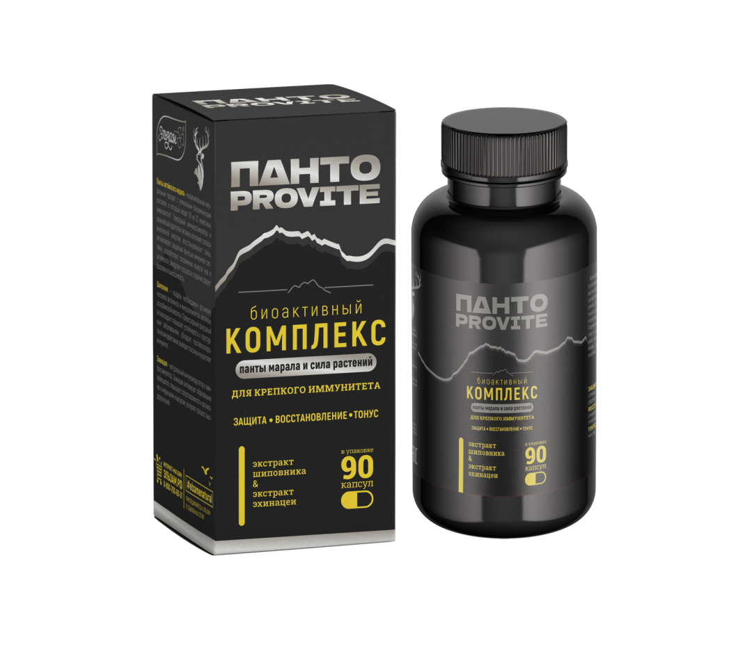 Купить онлайн Биоактивный комплекс Панто-Provite для крепкого иммунитета, 90 капс в интернет-магазине Беришка с доставкой по Хабаровску и по России недорого.