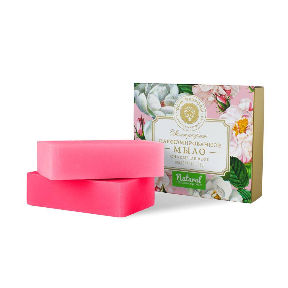 Купить онлайн Набор парфюмированного мыла Очарование розы, 200г в интернет-магазине Беришка с доставкой по Хабаровску и по России недорого.